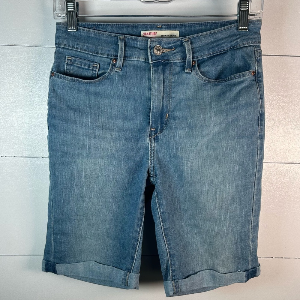 Levi's Classic Women’s Bermuda Shorts, “Signature by Levi Strauss & Co."
